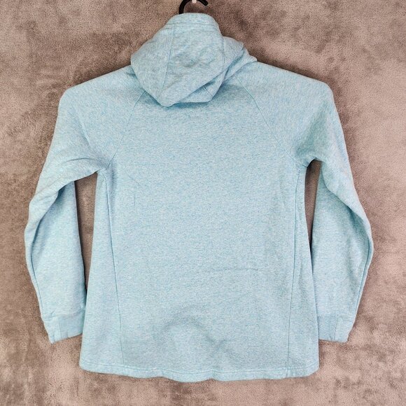 Girls Nike Blue Pullover Fleece Hoodie Sweatshirt Front Logo Long Sleeve Size XL - Picture 8 of 11